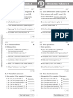 Grammar Check A Grammar Check A Grammar Check B: 5.2 Can Affirmative and Negative 5.2 Can Affirmative and Negative