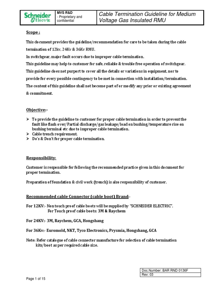 AKTPL Cable Termination Guideline | PDF | Electrical Connector ...