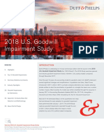 2018 US Goodwill Impairment Study