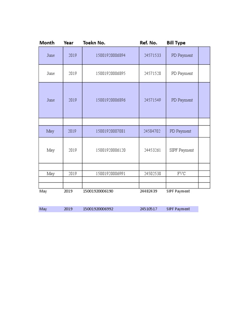Payment Records for June and May 2019 | PDF