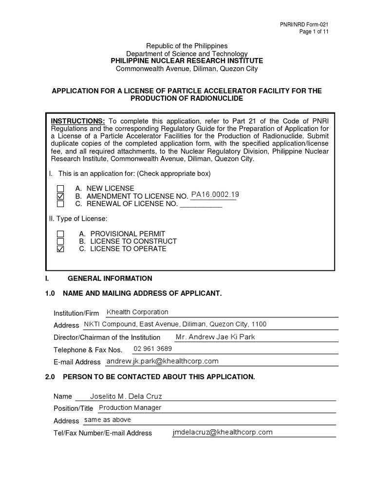 PNRI PDF Radiation Protection Radioactive Contamination