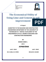 The Economical Utility of Using Lime and Cement in Soil Improvement