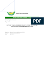Islamic Development Bank: Project Appraisal Document (PAD)