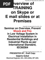 Gajaria,PPT brief Guide online, Overview and   Prevent Shock and Fire in Low Voltage Electrical Installations in Residential Buildings as per IEC 60364 and British Standard 7671;2018.pptx