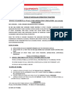 Technical Specifications of Modular Operation Theaters