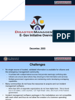 E-Gov Initiative Overview: December, 2003