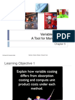 Variable Costing: A Tool For Management: Garrison, Noreen, Brewer, Cheng & Yuen Mcgraw-Hill Education (Asia)