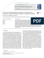 A Review On Recent Developments and Progress in The Kinetics Anddeactivation of Catalytic Acetylation of Glycerol-A Byproduct of Biodiesel