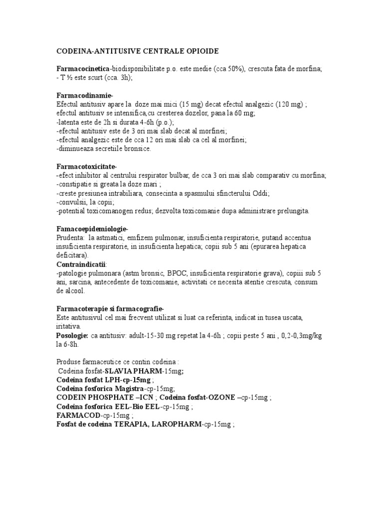 Fosfat de Codeina | PDF
