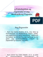 Ang Kahalagahan NG Pagsusulat at Ang Akademikong Pagsulat