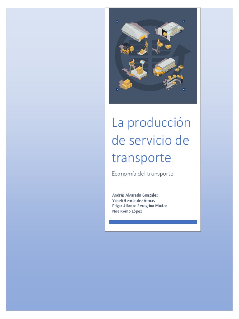 Producción y Gestión del Transporte | PDF | Factores de producción ...