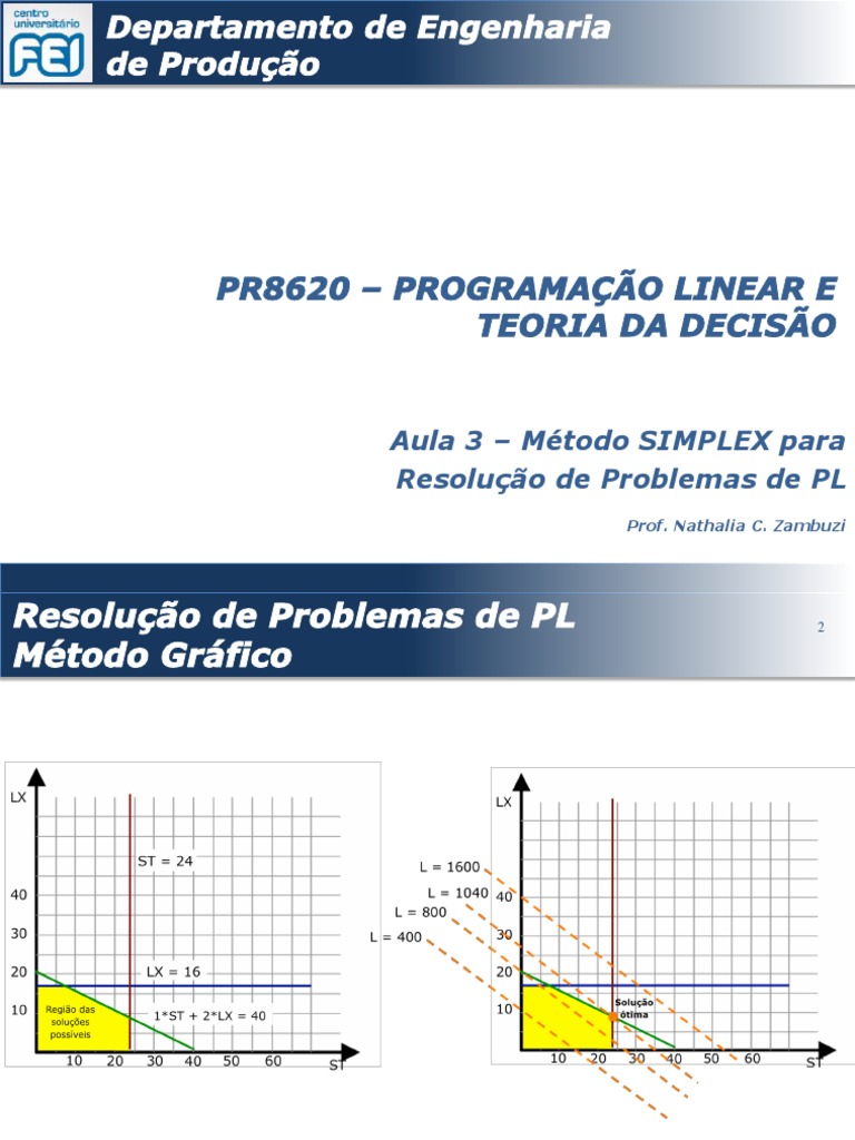 Método Simplex | PDF | Programação linear | Matriz (Matemática)