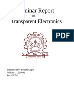 Transparent Electronics Seminar Report Summary
