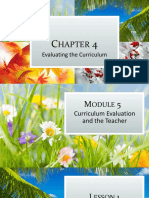Chapter 4 Curriculum Evaluation