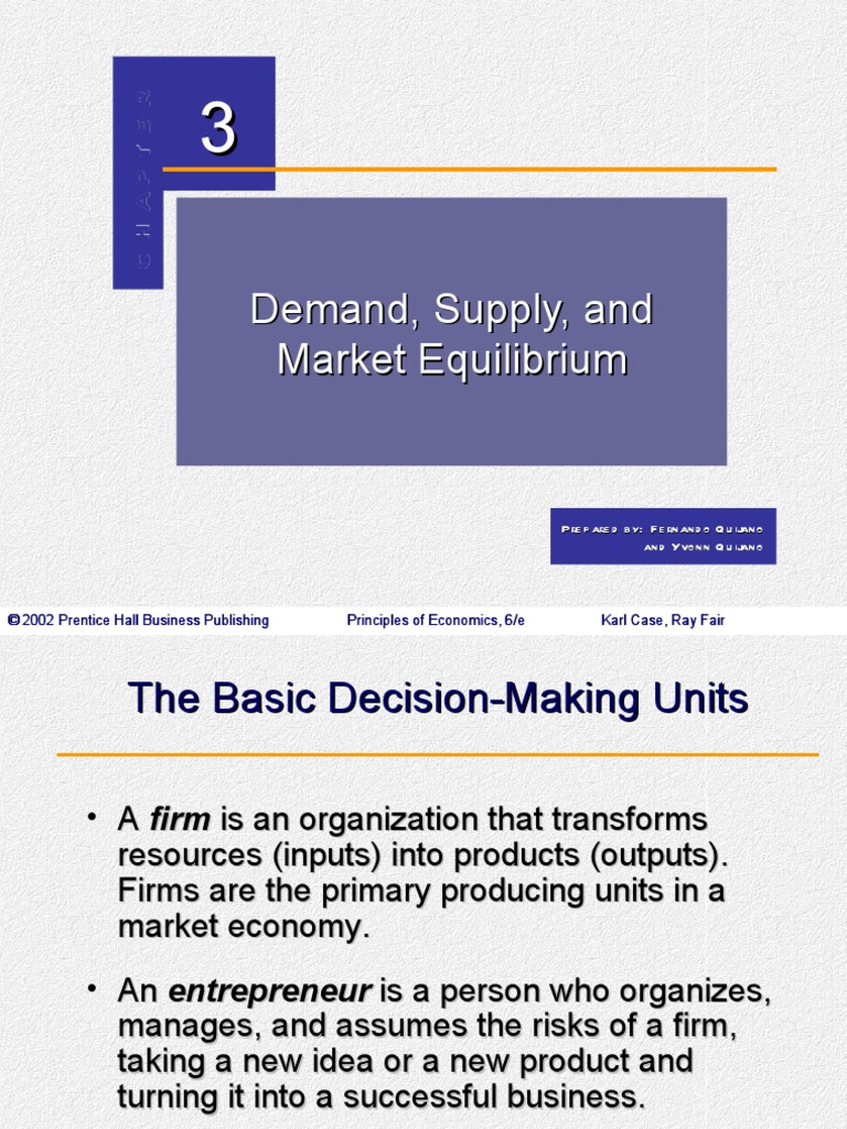 Demand, Supply, and Market Equilibrium PDF Supply And Demand