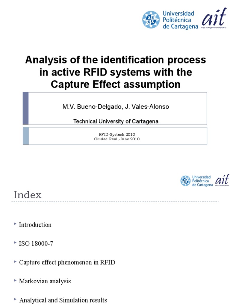 Analysis of The Identification Process in Active RFID Systems With The ...