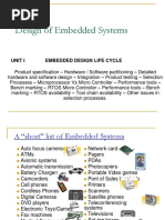 Design of Embedded Systems