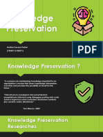 Knowledge Preservation: Andhini Sandra Pratiwi (13040116140071)