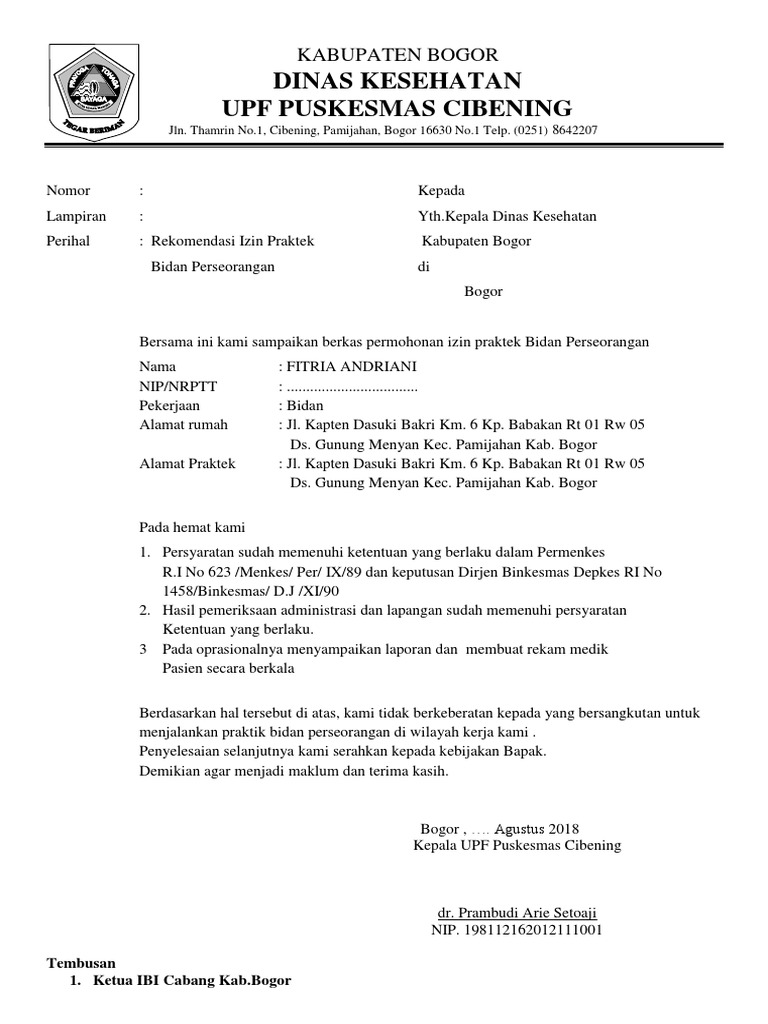 Surat Izin Dokter