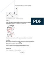 Calculando El Factor de Empaquetamiento de Sulfuro de Zinc