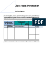 Classroom Instruction Delivery Alignment Map: Learning Competencies Performance Standards