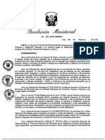 R.M.Nº061-2016-PRODUCE-Protocolo PARA EL MONITOREO DE LOS EFLUENTES DE LOS ESTABLECIMIENTOS PESQUEROS PARA EL CONSUMO H PDF