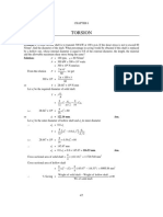 Torsional Properties of Hollow Shaft