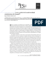 RESE A Cien A Os de La UNAM Crisis de La Unive 2014 Revista de La Educac