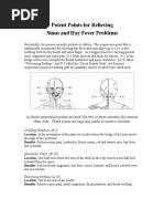 Potent Points For Relieving Sinus and Hay Fever Problems