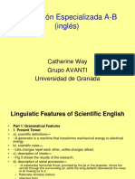 Traducción Especializada A-B (Inglés) : Catherine Way Grupo AVANTI Universidad de Granada