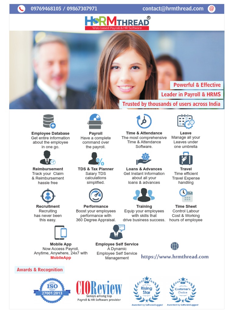 Brochure - HRM Thread | PDF | Payroll | Cheque