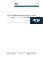 Spurious Emissions Evaluation Report of SX1301 V2 Concentrator - Rev 1