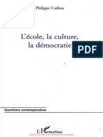 [Philippe Cadiou] L'École, La Culture, La Démocr