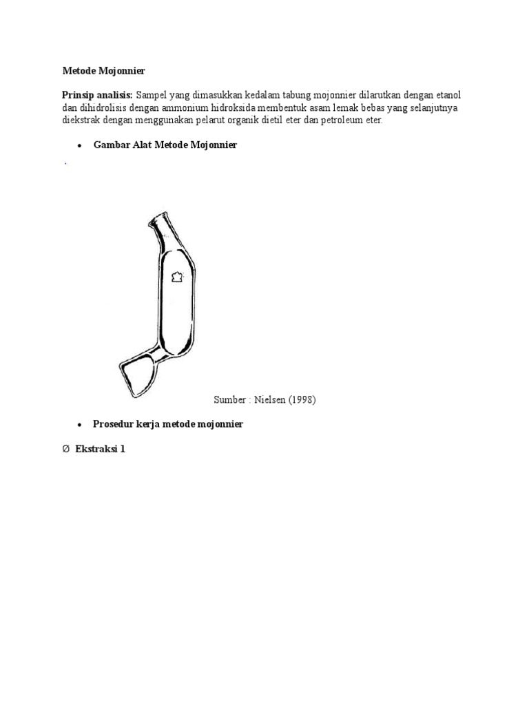 Metode Mojonnier | PDF