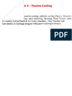 Syllabus Module 4: Passive Cooling