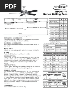 Bp200 1 Spec Alternating Current Watt
