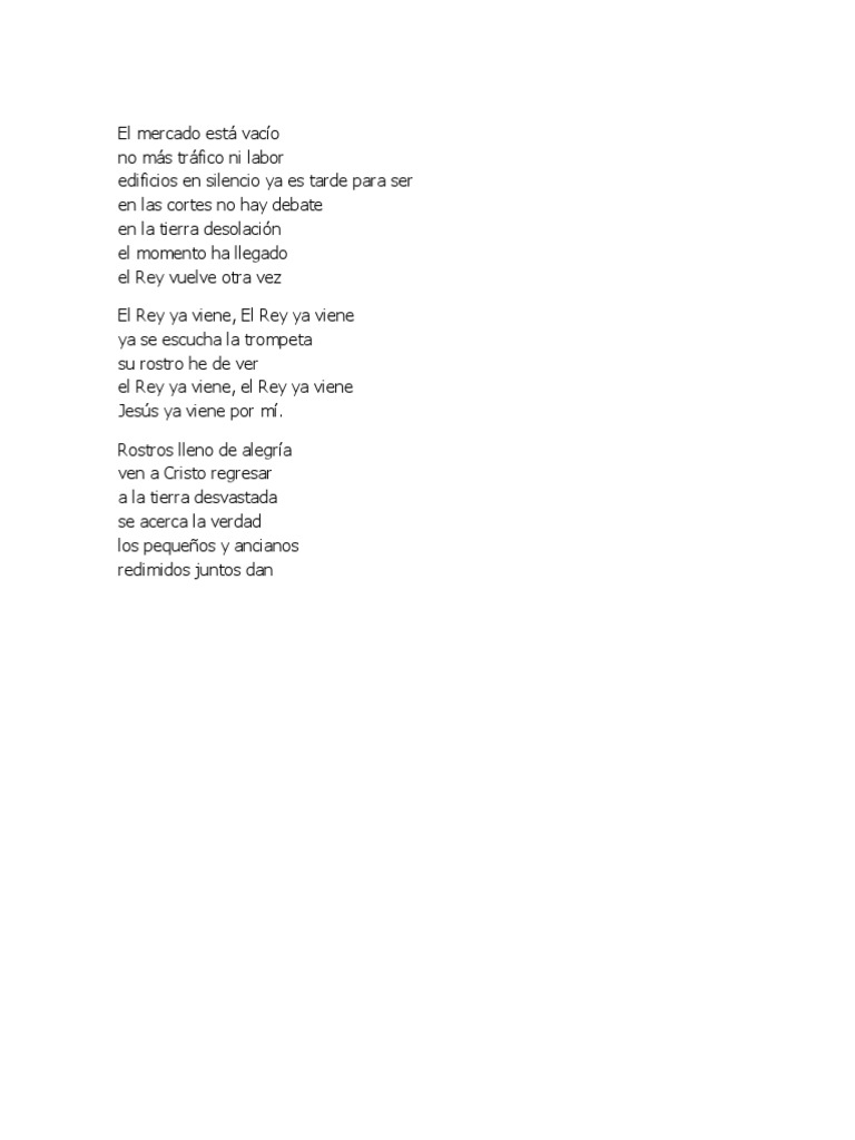 El mercado está vacío: letra y mensaje | PDF