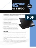 Dell Latitude E5400 and E5500 Spec Sheet