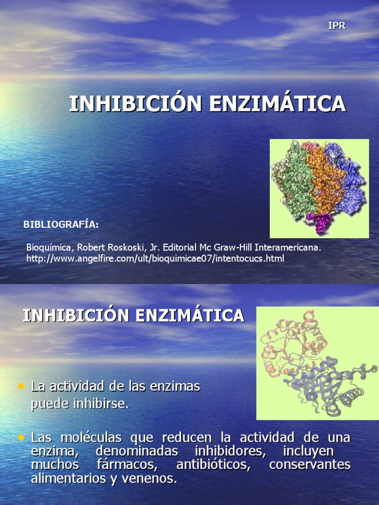 Inhibición Enzimática | PDF | Inhibidor de la enzima | Enzima