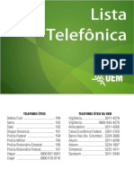 Lista Telefônica UEM