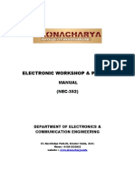 Electronic Workshop & PCB Lab: Manual (NEC-352)