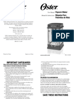 Manual Popcorn Fpstpp7310wm Oster - Theatre Popcorn MKR