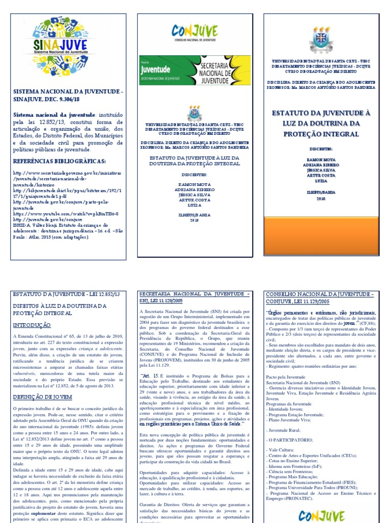 Folder Eca | PDF | Juventude | Desenvolvimento profissional