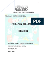 Educación, pedagogía y didáctica: conceptos y distinciones