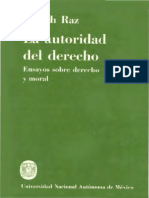Raz, J. (1985) - La Autoridad Del Derecho. Ensayo Sobre Derecho y Moral. Universidad Nacional Autónoma de México (1985) PDF