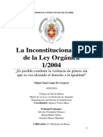 La Inconstitucionalidad de La Ley Orgánica 1 2004 PDF