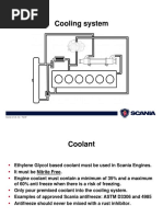 Scania Cooling System Installation Guide | PDF | Radiator | Pump