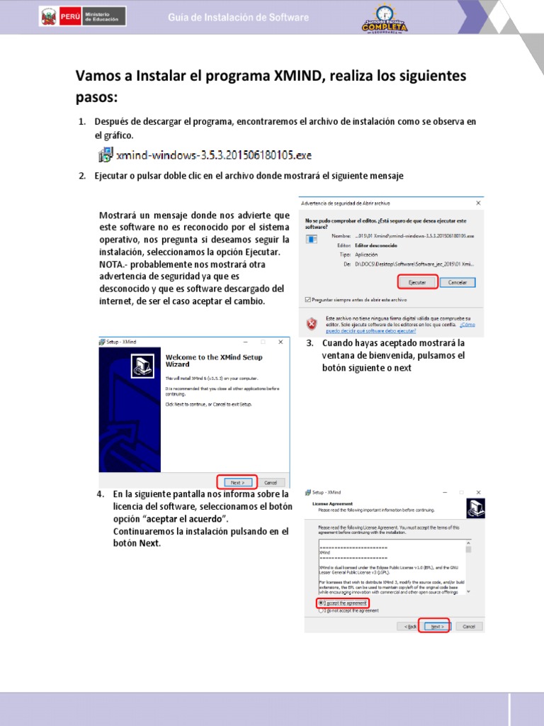 Instalar Xmind | PDF | Ventana (informática) | Point and Click