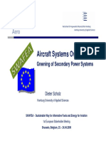 Aircraft Systems Overview: Greening of Secondary Power Systems