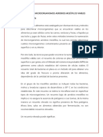 Numeración de Microorganismos Aerobios Mesófilos Viables